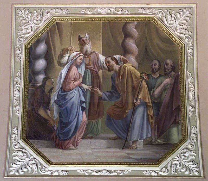 Lo sposalizio di Maria e Giuseppe - 1866, affresco, chiesa di Santa Maria Immacolata delle Grazie, Bergamo